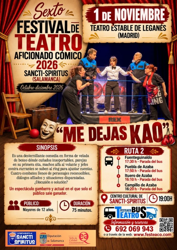 Ruta 2 del Bus del Teatro - 1 de noviembre - Me dejas KAO